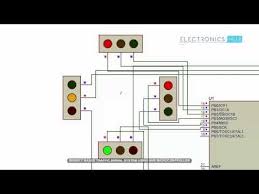 This Density Based Traffic Light Control System Circuit Is Designed Using Atmega8 Microcontroller An Electronics Mini Projects Electronics Electronics Projects
