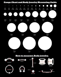 61 accurate ear gauge size chart to scale