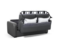 Schlafcouch schlafsofa mit matratze dauerschläfer. Schlafsofa Mit Matratze 3 Sitzer Bevis Leder Grau