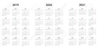 So wird der familienkalender schnell ein unverzichtbarer alltagsbegleiter in einem jahr voller pläne und kein termin gerät mehr in vergessenheit. Kalender 2019 2020 2021 Kalender Einfache Vorlage Deutsch Royalty Free Cliparts Vectors And Stock Illustration Image 117803585