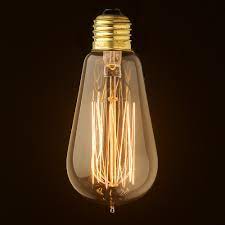 Check spelling or type a new query. Vintage Edison Squirrel Cage Teardrop Filament Bulb