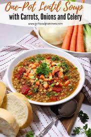 One Pot Green Lentil Soup With Carrots Onions And Celery Gritsandpinecones Com Recipe In 2020 Green Lentil Soup Green Lentils Lentil Soup