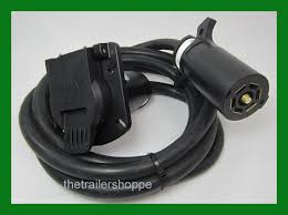 This plug is wired to the trailer circuit. 7 Way Rv Plug Gooseneck 5th Wheel Wiring Harness Universal Extension Ebay