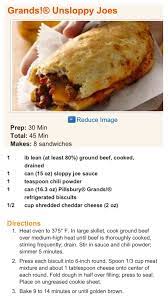 Pillsbury Grands Sloppy Joes Replace Ground Beef With Ground Turkey Instead Pillsbury Recipes Recipes Food