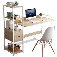 5 out of 5 stars. Computer Laptop Desk Writing Study Table Bookshelf Desktop Workstation With Storage Shelf Drawers Home Office Furniture Sale Banggood Com