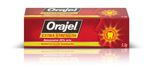 Keep the area cold by. Orajel Toothache