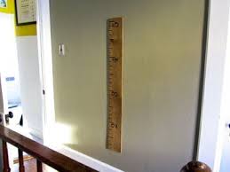 Giant Ruler Growth Chart Diy Stained With Coffee Groun