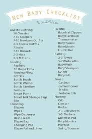 Free Printable New Baby Checklist Baby Checklist New Baby Checklist New Baby Products