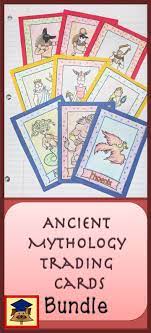 Ancient Mythology Trading Card Bundle Ancient History Lessons Ancient History Middle School Ancient Mythology
