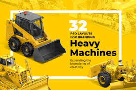 Download Psd Heavy Machines Mockup 360 Pro 02 In Vehicle Mockups On Yellow Images Creative Store PSD Mockup Templates