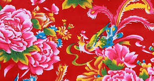My All Time Favorite Chinese Dong Bei Pattern Chinese Fabric Vintage Floral Pattern Peacock Fabric