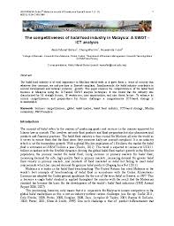 Sales between the malaysian foods and beverages retail industry were predicted to reach the amount of us$15.69 billion in 2011 and is predicted to grow to us$21.17billion in 2015. Pdf The Competitiveness Of Halal Food Industry In Malaysia A Swot Ict Analysis Mohammed Ammar Academia Edu