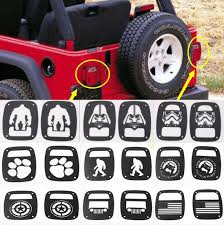 Newest Tail Lights Guards Rear Lamp Hood Trim Protector Cover Aluminum Alloy For Jeep Wrangler Tj 97 06 Free Shipping Tail Light Guards Light Guardlamp Hood Aliexpress