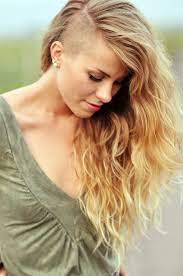Haircuts with shaved sides are cool, clean cut and easy to wear. Female Half Shaved Head Hairstyle Undercut Long Hair Shaved Side Hairstyles Half Shaved Head Hairstyle