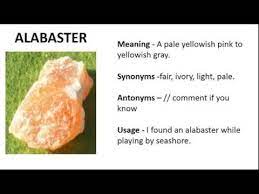 Social security administration public data, the first name alabaster was not present. Vocabulary Made Easy Meaning Of Alabaster Synonyms Antonyms And Its Usage Youtube