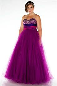Royal A Line Strapless Empire Waist Long Purple Tulle Beaded Plus Size Prom Dress Plus Size Prom Dresses Evening Dresses Plus Size Purple Prom Dress