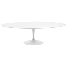 How to compost leylandii needles. Eero Saarinen Oval Tulip Base Dining Table White Laminate Top At 1stdibs