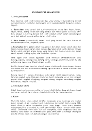 Safir (ﺻﻔﺮ ) menurut bahasa adalah: Doc Jenis Dan Sifat Bahan Tekstil Xcnation 1245 Academia Edu