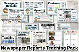 As we've already seen in this article, using and punctuating direct speech is a significant objective for pupils in lower ks2. Newspaper Reports Pack 200 Primary Resources For Teachers