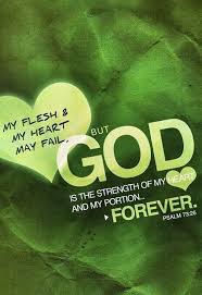 Psalm 73 26 Niv My Flesh And My Heart May Fail But God Is The Strength Of My Heart And My Portion Forever Psalm 73 26 Psalms Verses About Love