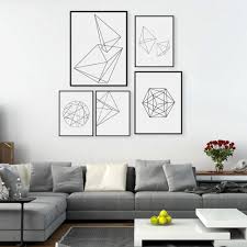 Modern Abstract Geometric Shapes A4 Posters Nordic Minimal Home Decor Art Canvas Minimalist Wall Decor Minimalist Home Decor Modern Abstract Wall Art