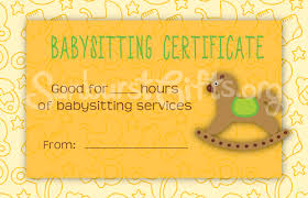 The top 7+ lovely design ideas of babysitting gift certificate template. For Mommies Everywhere Babysitting Certificates Thoughtful Gifts Sunburst Giftsthoughtful Gifts Sunburst Gifts