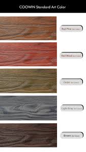 Coowin Standard Art Color Wood Plastic Composite Composite Decking Composite Cladding