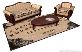 I wanted a cool, unique coffee table for my house, but couldn't find anything that i liked in my price range. Spirit Summoning Furniture Ouija Board Coffee Table