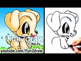 Pin By Kyah Troyer On Drawing Fun2draw Cartoon Dog Drawing Cute Baby Cartoon