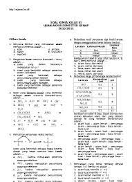 Sistem tata buku ke sistem administrasi. Soal Uas Kimia Kelas Xi Semester 2