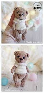 Knitting patterns use uk terms as we are a uk arts and crafts website. The Plush Bear Free Knitting Pattern
