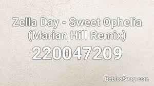 Over 612,202 song ids & counting! Zella Day Sweet Ophelia Marian Hill Remix Roblox Id Roblox Music Codes