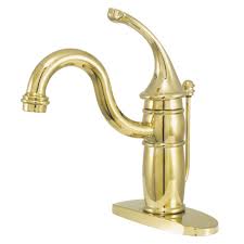 Painting is a great way to touch things up and bring new life to objects. Kingston Brass Georgian Single Hole Single Handle Bathroom Faucet In Polished Brass Hkb1402gl The Home Depot