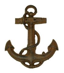 Cast Iron Boat Anchor Wall Deco Set Of 2 Iwgac Nautical Wall Hanging Wall Deco Nautical Wall
