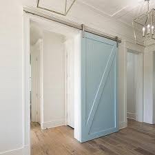 Choosing the best kitchen pantry doors | log home ideas | barn door. Kitchen Blue Barn Door Design Ideas