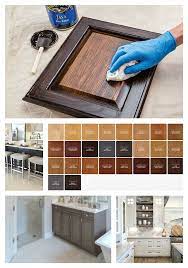 Our Best Tips For Staining Cabinets Or Re Staining Staining Cabinets Antique Kitchen Cabinets Stained Kitchen Cabinets