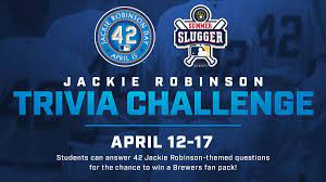 Once you select an answer, you will then find out if it is correct or not. Milwaukee Brewers On Twitter Introducing The Jackie Robinson Trivia Challenge A Special Summer Slugger Event In Honor Of Jackie Robinson Day This Thursday Answer 42 Trivia Questions In Honor Of No 42 And