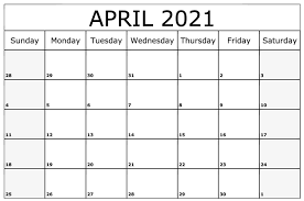 In the modern era, most people prefer to keep their personal and business documents in digital form. Blank April Calendar 2021 Printable Template Editable Designs