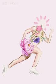 Watercolor Artwork For Kelly Small Physiotherapy Fitness Health Flowers Ribs Watercolor Artwork Medical Art Artwork