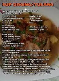 Sup Daging Tulang Food Meat Beef