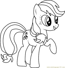 Cartoons, cartoons coloring pages, cartoons coloring you know all advantages of coloring pages. Applejack Coloring Page For Kids Free My Little Pony Friendship Is Magic Printable Coloring Pages Online For Kids Coloringpages101 Com Coloring Pages For Kids