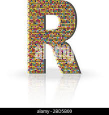 Little kids would've often come across . Colorful 3d Alphabet Letter R With Reflection On White Glossy Surface Stock Vector Image Art Alamy