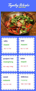 Salty Sour Bitter And Delicious In Tagalog