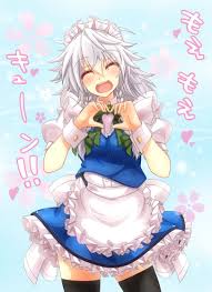 best maid showing her love touhou 東方プロジェクト 東方project メイド