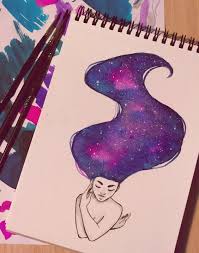 31 Easy Watercolor Art Ideas For Beginners Galaxy Drawings Watercolor Art Art Drawings