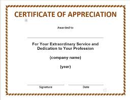 Instantly download free 10 years service certificate template sample example in microsoft word doc google docs format. 11 Free Appreciation Certificate Templates Word Templates For Free Download