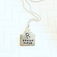 Cattle Brand Necklace Ranch Brand Necklace Ear Tag Etsy Cattle Brands Thoughtful Gifts For Him Ear Tag