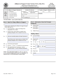 What Is An Affidavit Of Support Form I 864 And I 134