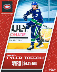 Tyler toffoli's debut with the canucks was a positive one, but with the race to the playoffs so close, vancouver will need even more. Tsn On Twitter Tyler Toffoli Has Signed A Four Year 17 Million Contract With The Montreal Canadiens