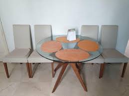 Calligaris | fixed dining tables. Calligaris Tokyo Contemporary X Frame Glass Dining Table 4 Chairs Set Price Negotiable Furniture Home Living Furniture Tables Sets On Carousell